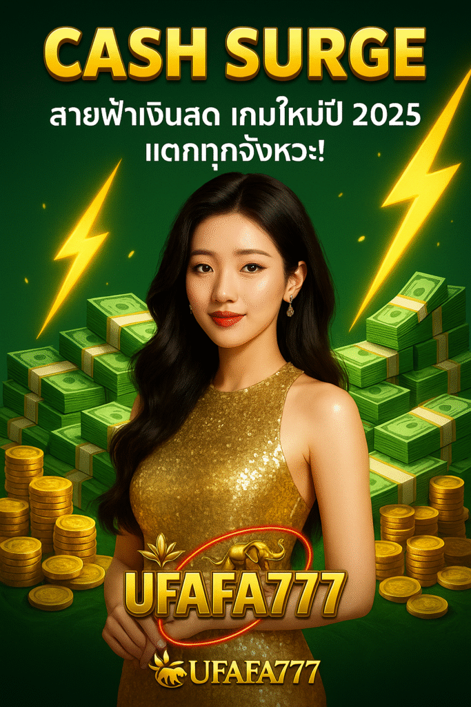 Cash Surge – UFAFA777 สายฟ้าเงินสด เกมใหม่ปี 2025 แตกทุกจังหวะ!