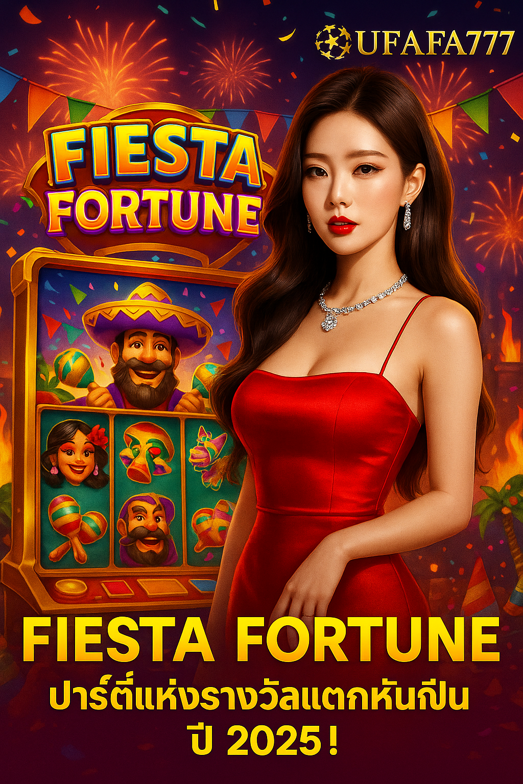 Fiesta Fortune – UFAFA777 ปาร์ตี้แห่งรางวัลแตกหนักปี 2025!
