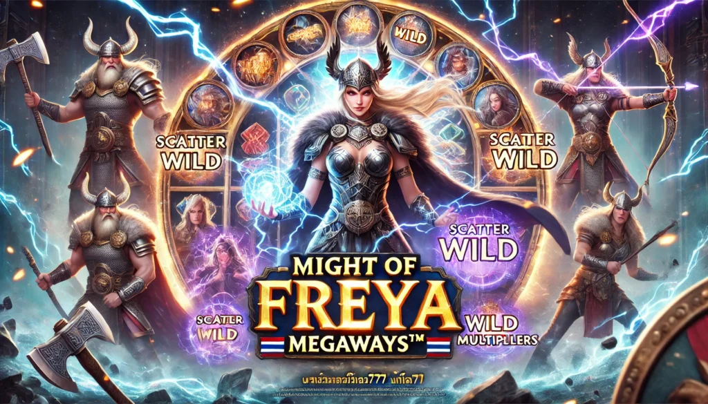 Might of Freya Megaways™ มาแบบเหนือเทพเจ้านอร์ส!
เกมสล็อตธีมเทพีแห่งสงคราม Freya มาในเวอร์ชัน Megaways™ พร้อมพลัง scatter, wild และ multipliers บ้าคลั่ง!