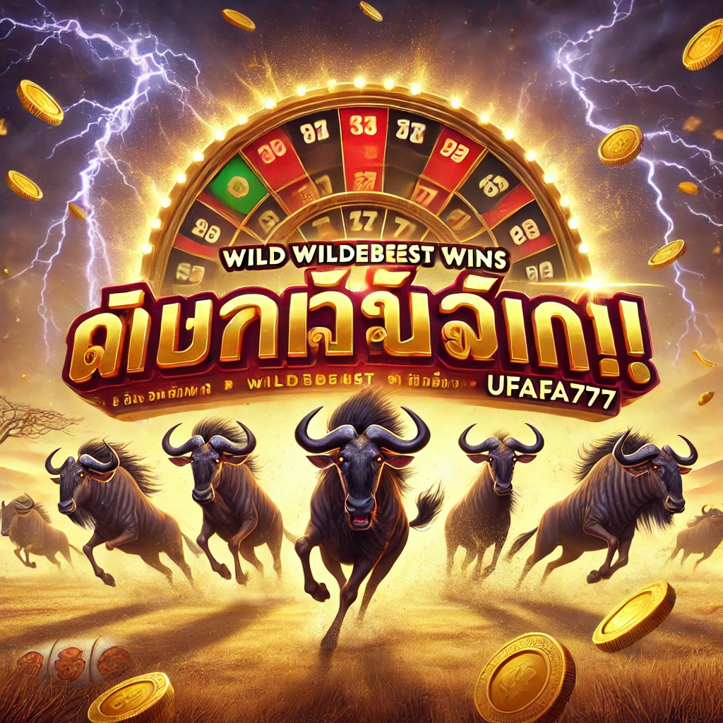 Wild Wildebeest Wins – สล็อตแห่งทุ่งสะวันนา! เจ้าวัวป่าพาแตกหนักกลางพายุโบนัสใหญ่บน UFAFA777