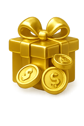 กล่องของขวัญ + เหรียญ (โปรโมชั่นจัดเต็ม)