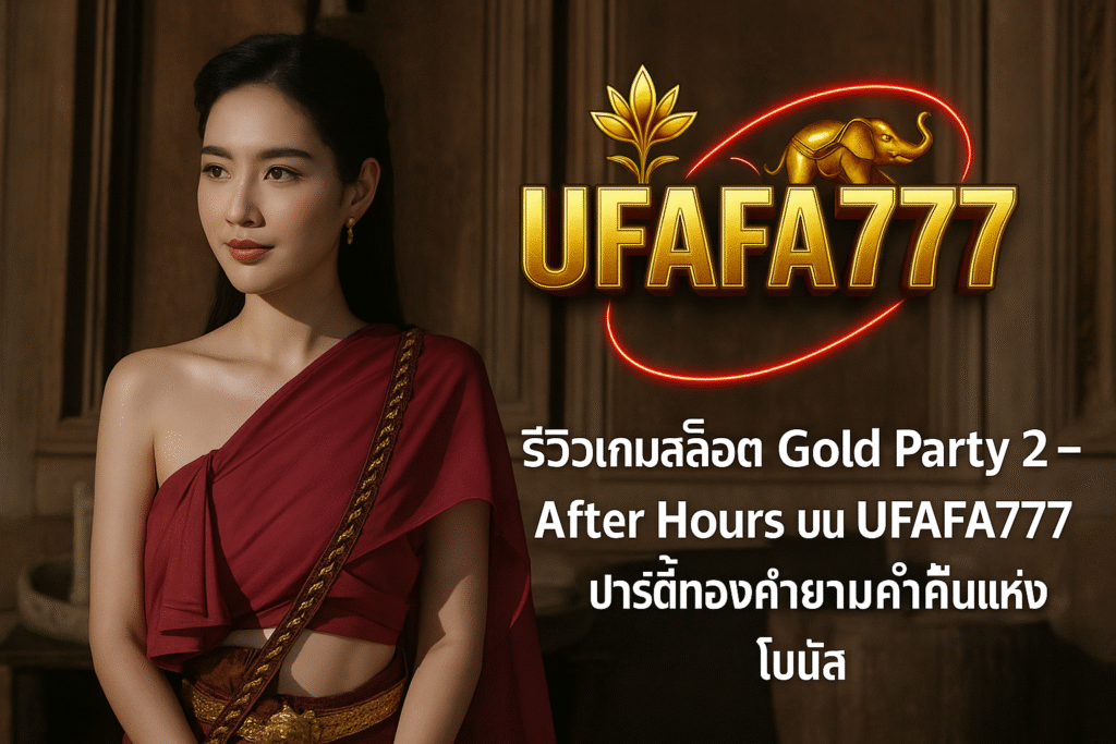 รีวิวเกมสล็อต Gold Party 2 – After Hours บน UFAFA777 – ปาร์ตี้ทองคำยามค่ำคืนแห่งโบนัส