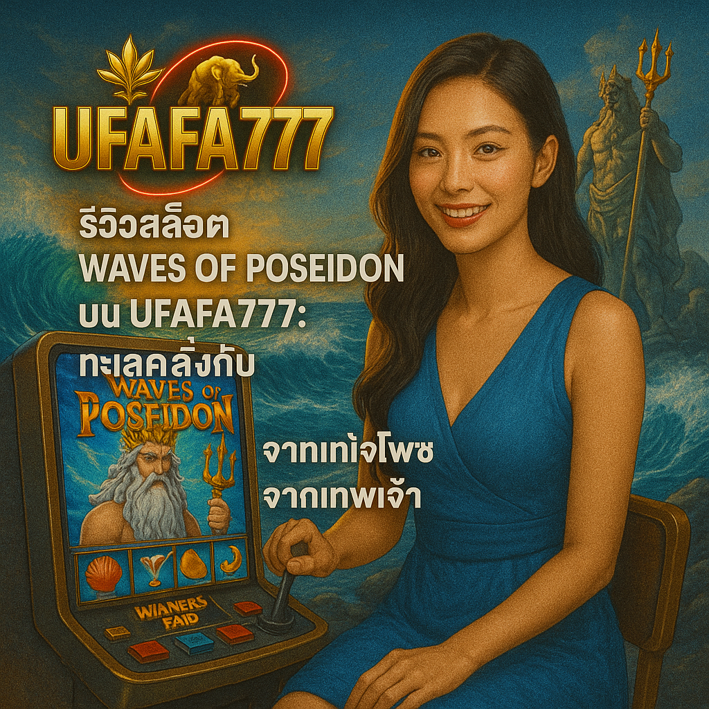 รีวิวเกมสล็อต Waves of Poseidon บน UFAFA777 – ทะเลคลั่งกับขุมทรัพย์จากเทพเจ้าโพไซดอน