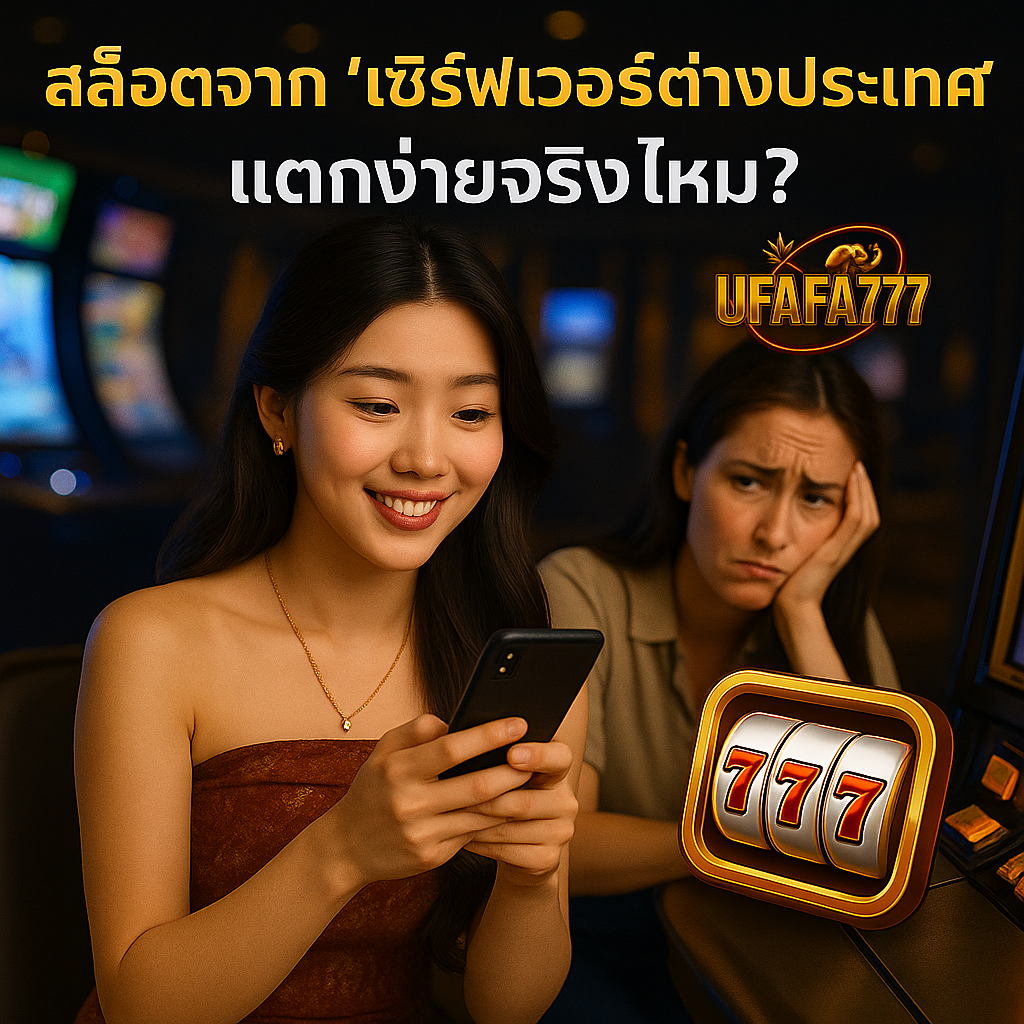 สล็อตจาก “เซิร์ฟเวอร์ต่างประเทศ” แตกง่ายจริงไหม? UFAFA777 มีคำตอบ!