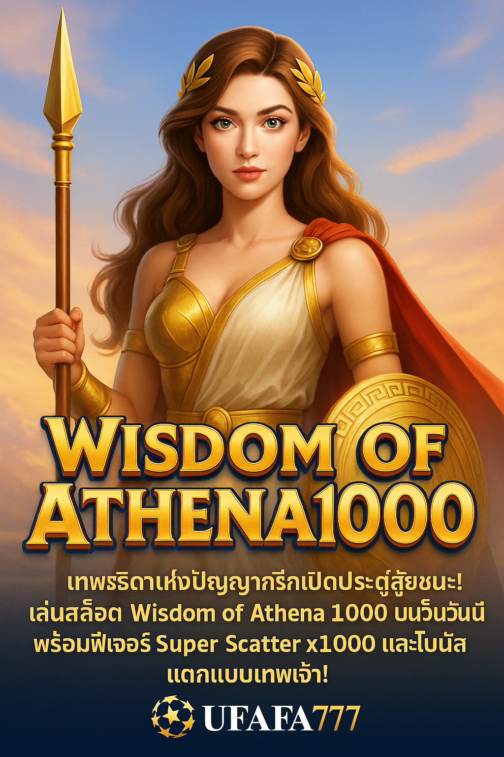 Wisdom of Athena 1000 เตรียมตัวรับพรจากเทพธิดาแห่งปัญญา ในเกมสล็อตที่เปิดประตูสู่โลกแห่งตำนานกรีกและโบนัสสุดตระการตา พร้อมฟีเจอร์ X1000 Super Scatter ที่สามารถเปลี่ยนสปินธรรมดาให้กลายเป็นโชคลาภแบบไม่ทันตั้งตัว!